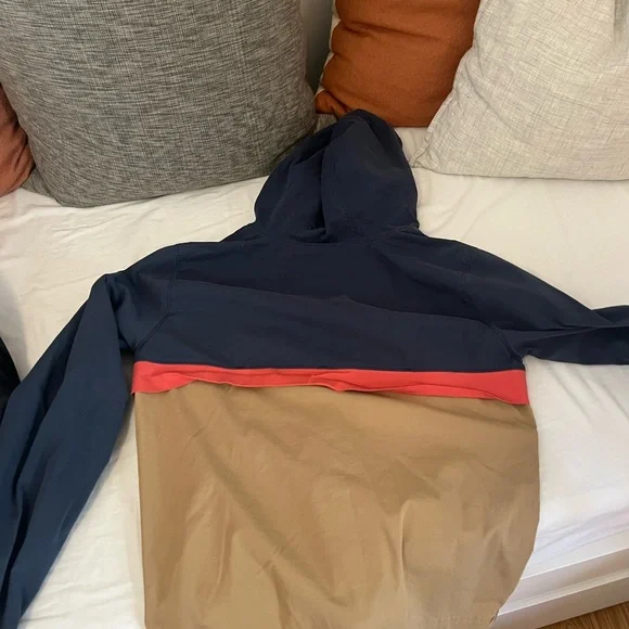 Marine Layer Navy and Tan Jacket with Red Accent - Picture 2 of 2